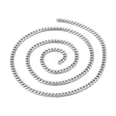 Tarnish Resistant 3.28 Feet 304 Stainless Steel Twisted Chains X-CHS-K010-02P-1