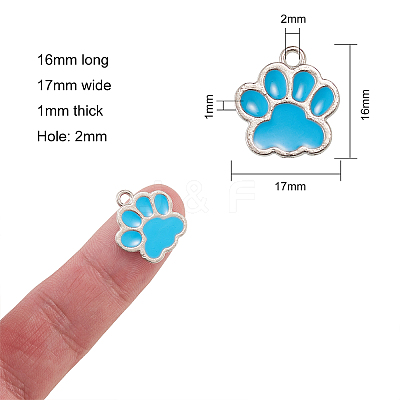 Enamel Pendants PALLOY-CJ0005-02-1