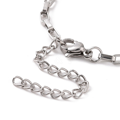 Non-Tarnish 304 Stainless Steel Venetian Chain Bracelet for Men Women BJEW-E031-09P-1