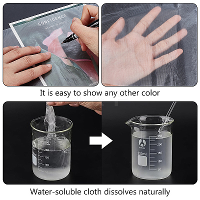 PA Embroidery Transfer Paper Water Soluble Film DIY-WH0678-29-1