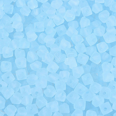 FGB Frosted Transparent Glass Seed Beads SEED-N013-03A-11-1