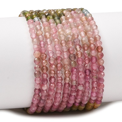 Gradient Color Natural Multicolor Tourmaline Beads Strands G-D110-A02-06-1