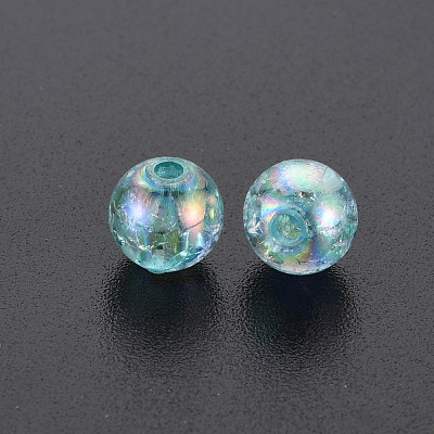 Transparent Crackle Acrylic Beads MACR-S373-66-L03-1