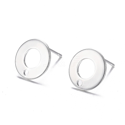304 Stainless Steel Stud Earring Findings STAS-H104-01S-1