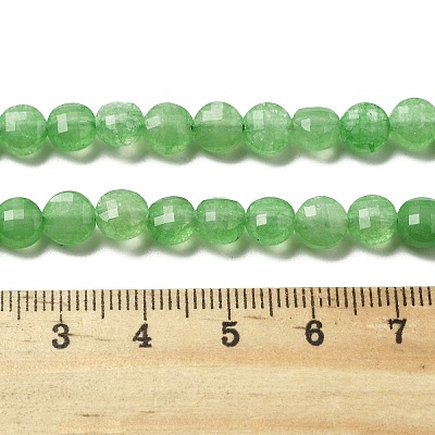 Natural Dyed White Jade Beads Strands G-C179-A6mm-05-1