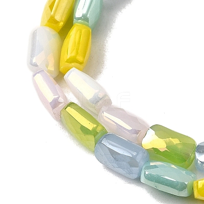 Electroplate Glass Beads Strands EGLA-D300-05-03-1