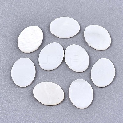 Natural Freshwater Shell Cabochons SHEL-S276-134B-01-1