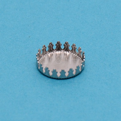 304 Stainless Steel Plain Edge Bezel Cups LS-STAS-WH0031-08P-02-1