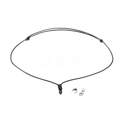 Adjustable Korean Waxed Polyester Cord Necklace Making AJEW-JB00510-01-1