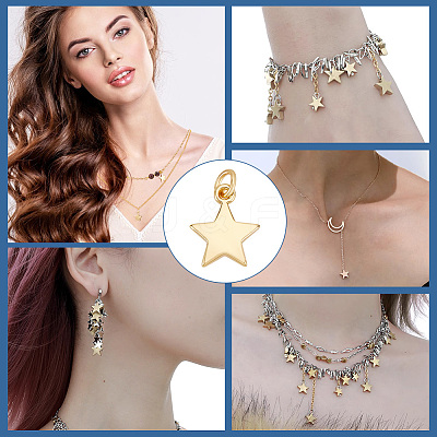 16Pcs Brass Pendants KK-BC0013-78-1