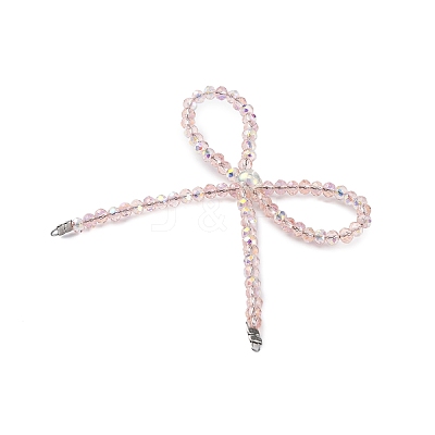 Alloy & Glass Bowknot Chandelier Component Links PALLOY-D360-01D-1