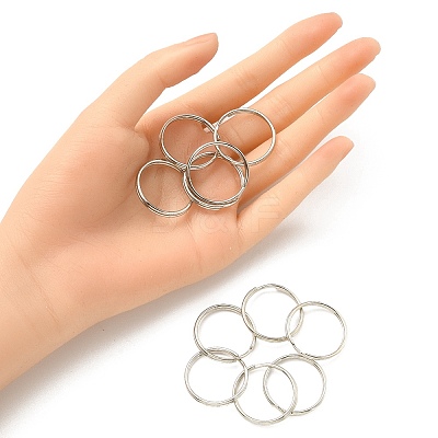 50Pcs Iron Split Key Rings FIND-YW0001-54-1