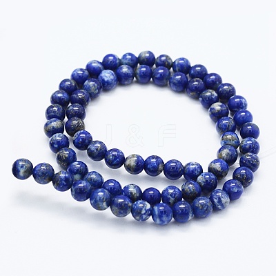 Natural Lapis Lazuli Beads Strands X-G-F561-6mm-G-1