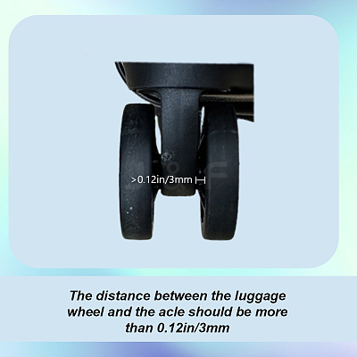 18Pcs Silicone Luggage Wheels Protectors Cover FIND-OC0013-86F-1