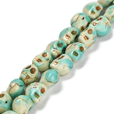 Synthetic Turquoise Beads Strands TURQ-F019-02D-1