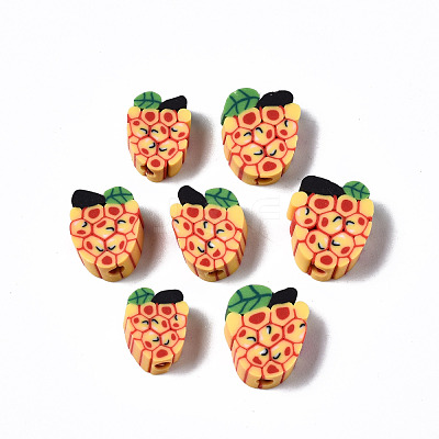 Handmade Grape Polymer Clay Beads CLAY-TD001-41E-1