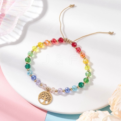 304 Stainless Steel Charm Bracelets BJEW-JB12828-02-1