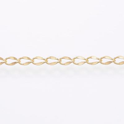 Handmade Ion Plating(IP) 304 Stainless Steel Twisted Chain Curb Chains CHS-H007-57B-1