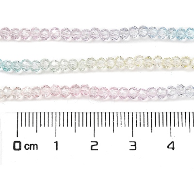 Transparent Painted Glass Beads Strands LS-DGLA-A034-T1mm-A21-1