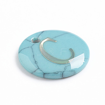 Synthetic Turquoise Charms G-L561-001C-1