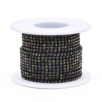 Electrophoresis Iron Rhinestone Strass Chains CHC-Q009-SS8.5-B10-1
