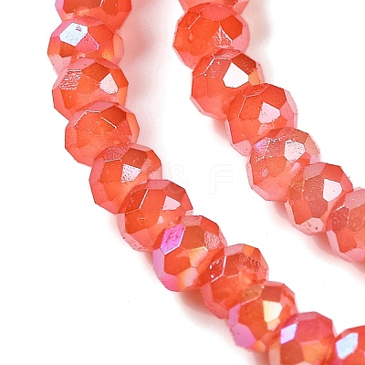 Baking Electroplate Glass Beads Strands X-DGLA-A039-J4mm-B01-1