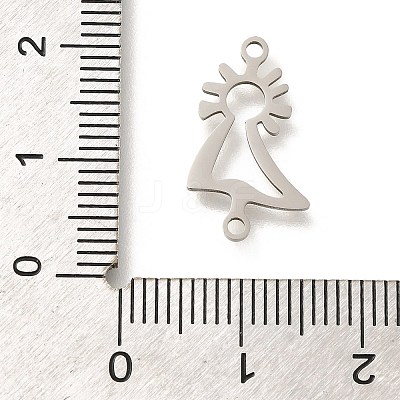 201 Stainless Steel Laser Cut Connector Charms STAS-R132-11P-1