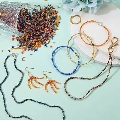 200G Electroplate Glass Seed Beads GLAA-SZ0002-17C-1