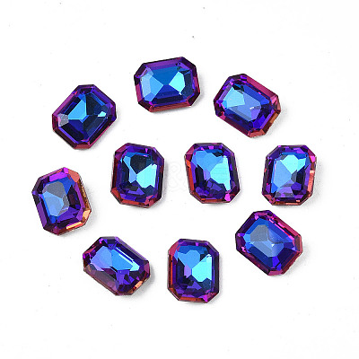 Pointed Back Glass Rhinestone Cabochons MRMJ-N027-007-A03-1