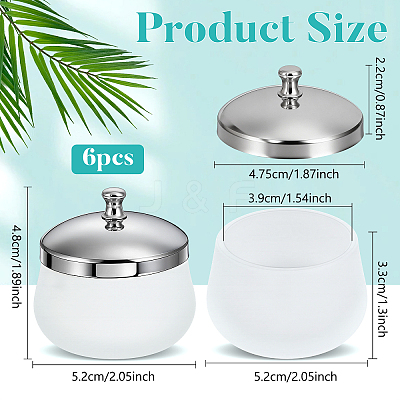 6Pcs Glass Dappen Dish AJEW-DR0003-11-1