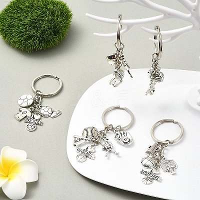 5Pcs Alloy Keychain KEYC-CJ00006-1
