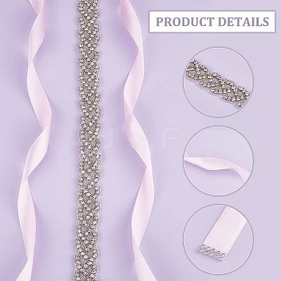 Polyester Bridal Belts DIY-WH0043-02B-1