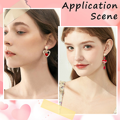 20Pcs Brass Stud Earring Findings KK-BBC0022-27-1