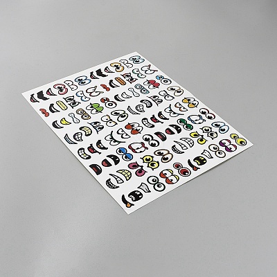 Eye Paper Self-adhesive Stickers DIY-WH0899-620A-1