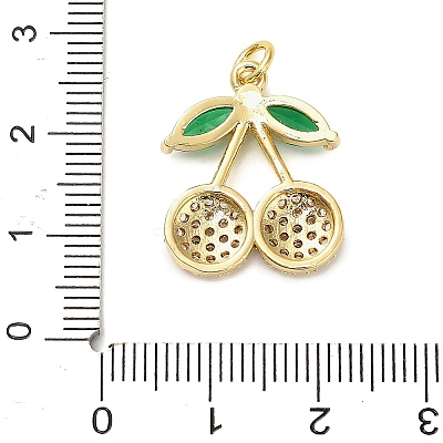 Brass Micro Pave Cubic Zirconia Pendants KK-L229-02G-01-1