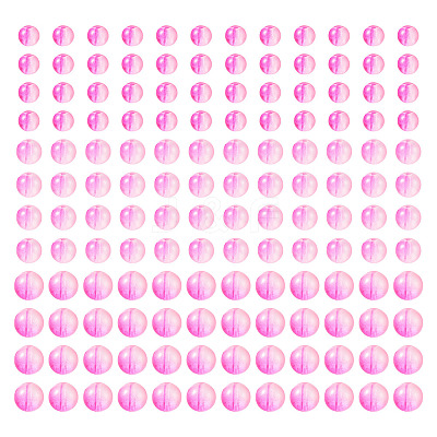 300Pcs Frosted Transparent Glass Beads GLAA-TA0002-78B-1