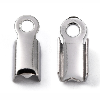 Tarnish Resistant 304 Stainless Steel Folding Crimp Ends STAS-R063-29-1