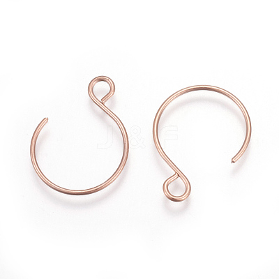 Ion Plating(IP) 304 Stainless Steel Earring Hooks STAS-L216-02B-RG-1