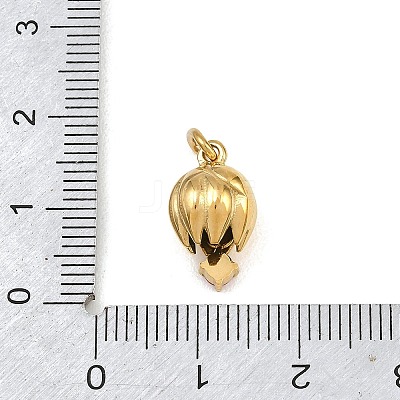 304 Stainless Steel Micro Pave Cubic Zirconia Pendants SA-CBA1D2B-01G-G-1