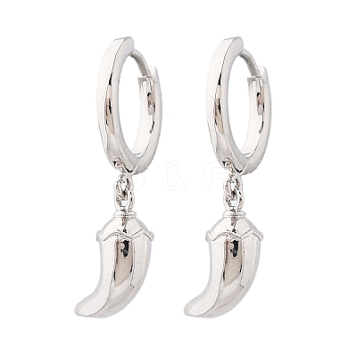 Chili Brass Hoop Earrings EJEW-Q015-17P-1