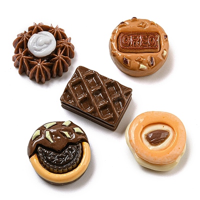 Opaque Resin Imitation Food Decoden Cabochons X-CRES-H002-01B-1