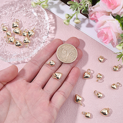 20Pcs 2 Styles Rack Plating Brass Pendants KK-BBC0024-86-1