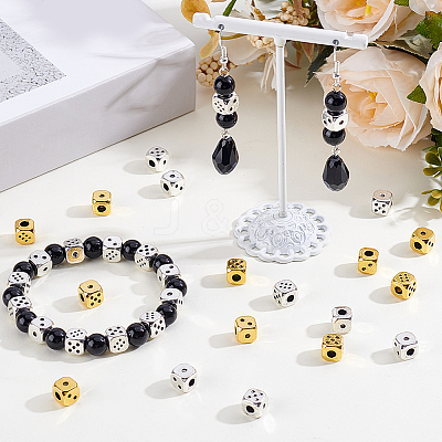 60Pcs Tibetan Style Alloy Beads TIBEB-SC0001-62B-1
