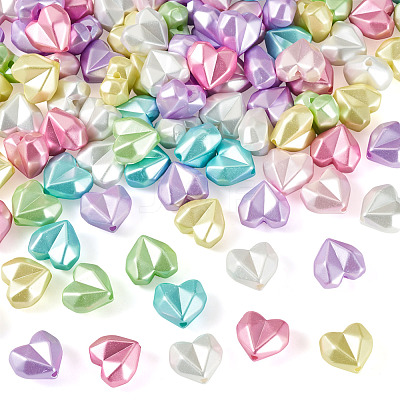 100Pcs Opaque ABS Plastic Beads MACR-TADJ0001-09-1