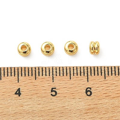 SHEGRACE Flat Round Brass Beads XGRPCU423-294G-1