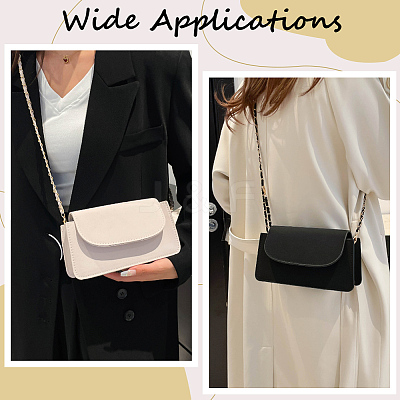 1Pc Imitation Leather & Alloy Chain Bag Strap PURS-CL0001-13A-1