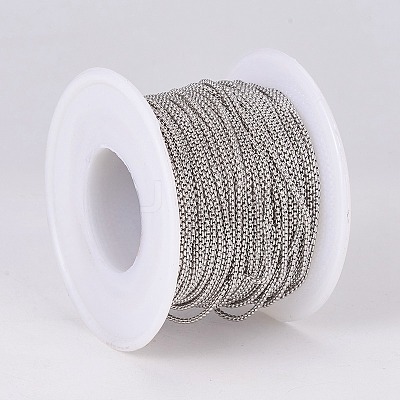 Tarnish Resistant 304 Stainless Steel Box Chains CHS-E018-02P-1