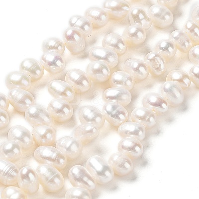 Natural Cultured Freshwater Pearl Beads Strands PEAR-J007-86-1