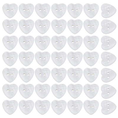 50Pcs 2-Hole Natural Shell Buttons BUTT-AR0001-24-1