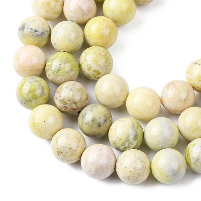 Natural Lemon Jade Beads Strands G-H343-D01-12mm-B-1